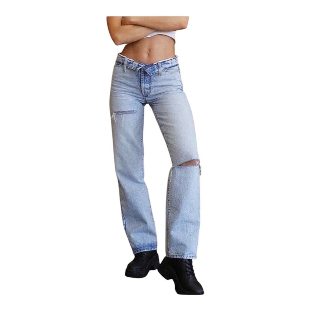Revice Jeans Women 24 Blue Mixtape 2000’s Folded